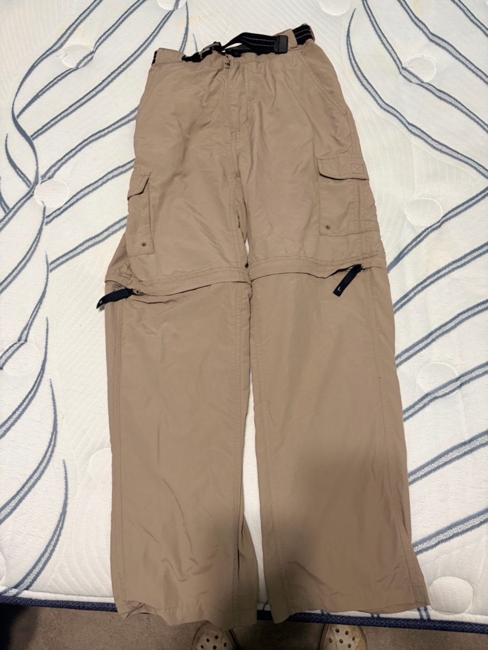 Magellan Outdoors Fishing Pants — Tan with Blue Label